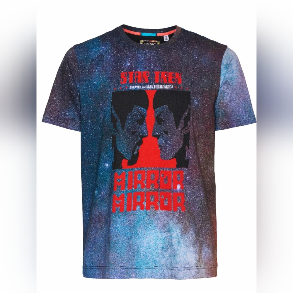 Robert Graham Star Trek Watercolor Mirror Reflection Spock t-Shirt 4XL